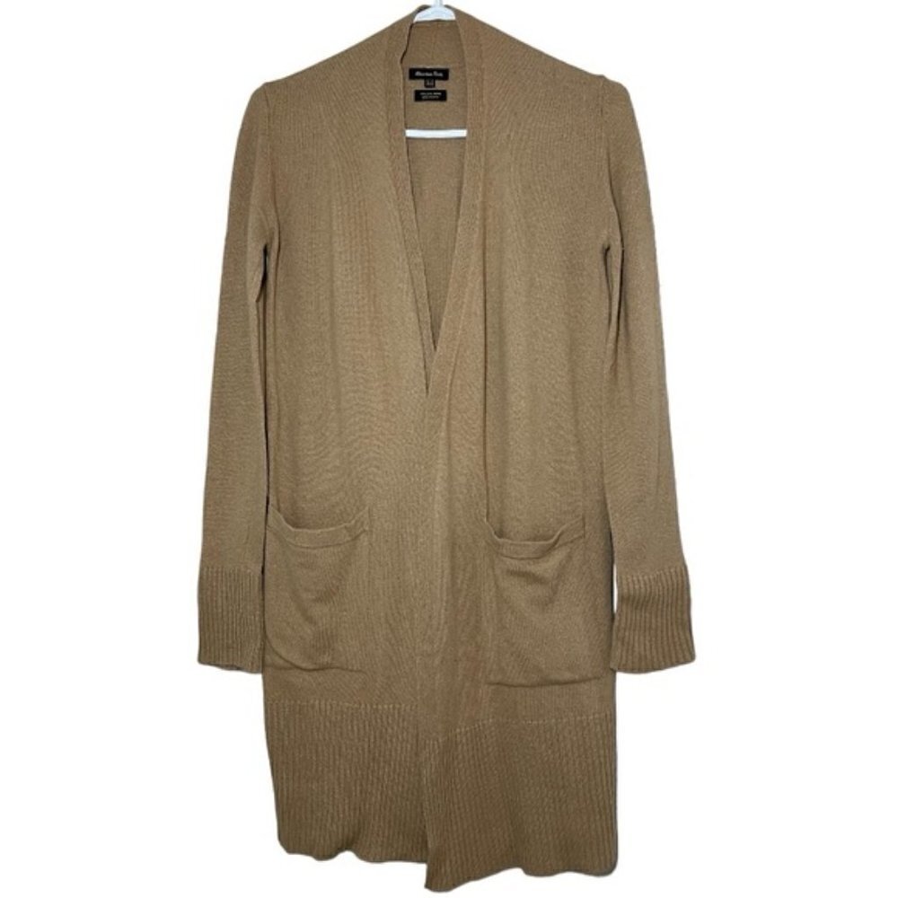 Massimo Dutti Wool Cashmere Open Front Cardigan size XS
